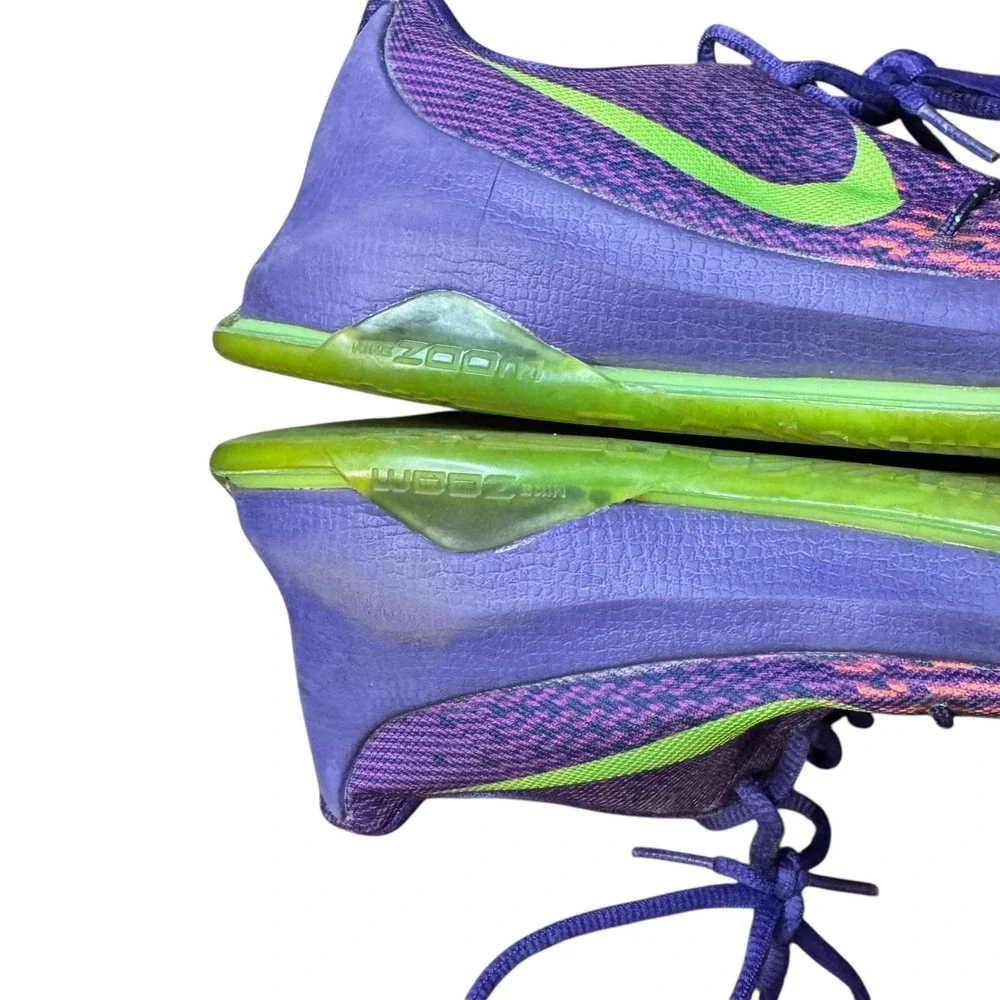 Nike KD Shoes‎ Youth Size 5Y Purple Green Kids Basketball Sneakers 768867-535